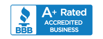 Better Business Bureau A+ Rated Blue Logo