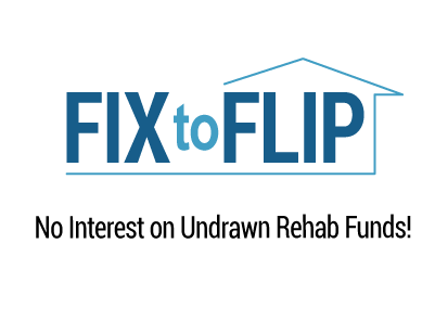 Fix to flip loan rates starting at 5.95% APR* *pay rate during rehab